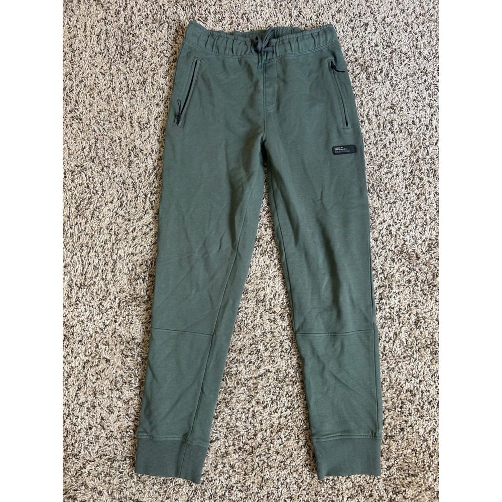 Mango MNG Kids Olive Green Cotton Jogger Sweatpants Size 13-14 164cm